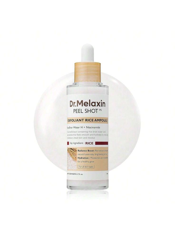 Korean Dr. Melaxin Peel Shot White and Black Rice Exfoliating Essence Moisturizing Gentle Exfoliation Soften Serum Skin Care